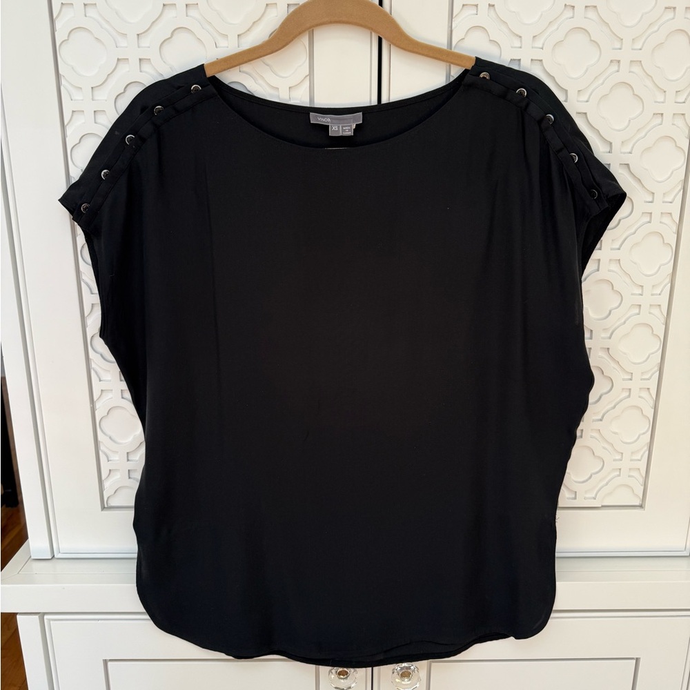 VINCE Black Women's Top